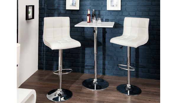 chaise de bar réglable avec repose pieds