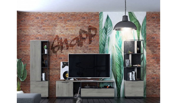 Ensemble meuble TV inspiration industriel