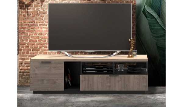 Meuble TV style industriel 180 cm