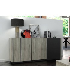 Buffet 3 portes style industriel 180 cm