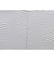 Buffet design 4 portes avec reliefs blanc 220 cm