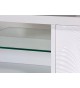 Table basse rectangulaire laqué blanc 120 cm
