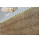 Buffet design blanc et bois avec relief 220 cm