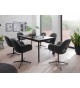 Table rectangulaire 180-240 cm céramique anthracite