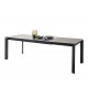 Table rectangulaire 180-240 cm céramique anthracite