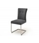 Chaise de salle à manger en tissu avec poignée
