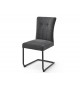 Chaise de salle à manger en tissu avec poignée