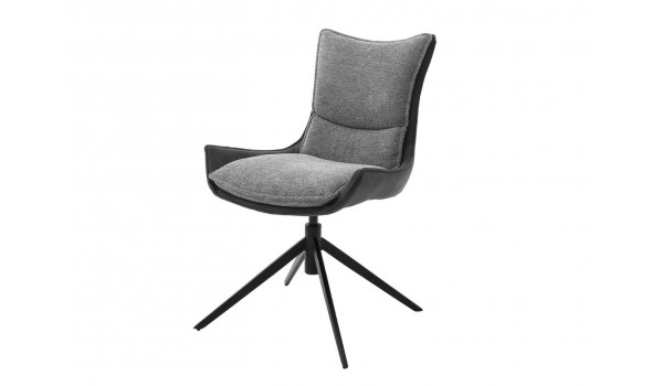 Chaise de salle à manger en tissu - Pieds pivotant 360°