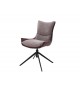 Chaise de salle à manger en tissu - Pieds pivotant 360°