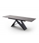 Table design 160-240 céramique anthracite