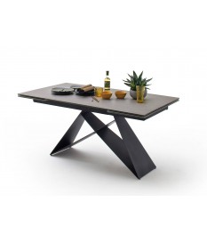 Table design 160-240 céramique anthracite