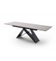 Table céramique extensible 160-240 gris clair