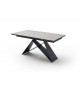 Table céramique extensible 160-240 gris clair