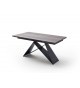 Table céramique déco chêne 160-240 cm