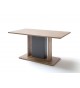 Table 160 cm originale - Bois et gris pierre