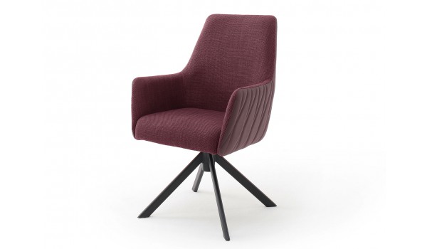 2 Chaises pivotantes 360° avec accoudoirs