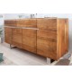 Buffet design en bois d'Acacia / 170 cm, 4 portes