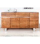 Buffet design en bois d'Acacia / 170 cm, 4 portes