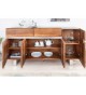 Buffet design en bois d'Acacia / 170 cm, 4 portes