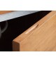 Buffet design en bois d'Acacia / 170 cm, 4 portes