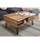 Table basse avec plateau relevable et rangement