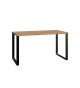 Table de bureau moderne 140 cm - Piétement en métal noir