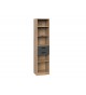 Meuble de rangement haut - Bois et gris graphite