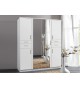 Armoire 6 portes - Double miroir / Lingère / Dressing / Tiroirs