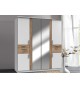 Armoire 6 portes - Double miroir / Lingère / Dressing / Tiroirs