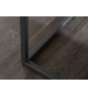 Table basse rectangulaire en céramique gris béton