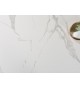 Table basse en céramique marbre blanc et gris