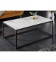 Table basse en céramique marbre blanc et gris