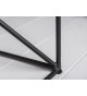 Table basse design bois et métal rectangulaire 110 cm