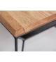 Table basse design bois et métal rectangulaire 110 cm