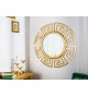 Miroir mural rond déco antique doré 85 cm