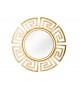 Miroir mural rond déco antique doré 85 cm