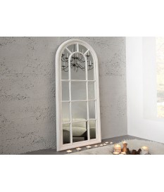 Miroir fenêtre blanc vieilli à suspendre ou à posé