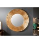Miroir mural rond 100 cm déco doré vintage