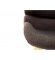 Chaises confortables en tissu - Pieds pivotant 180°