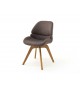 Chaises confortables en tissu - Pieds pivotant 180°
