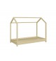 Lit maisonnette en bois naturel - Couchage au choix