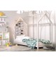 Lit maisonnette blanche - Couchage au choix