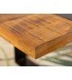 Table basse en bois de Manguier et métal