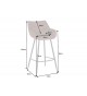 Chaise haute de bar brun antique