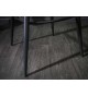 Chaise de bar haute en velours gris argent