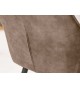 Chaise haute de bar taupe antique
