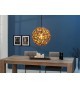 Suspension luminaire boule en bois flotté
