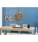 Suspension luminaire boule en bois flotté