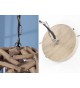 Suspension luminaire boule en bois flotté