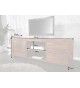 Meuble TV 135 cm, bois massif Sesham